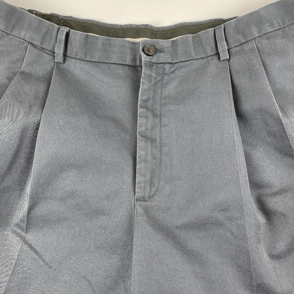 Haggar Mens Dress Pants Pleated Pressed Gray 38x30 - Picture 5 of 10